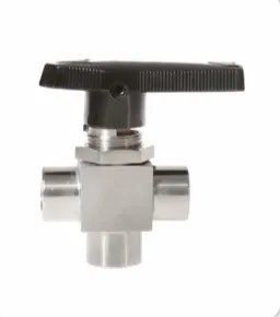 3 Way Panel Mount Ball Valve (Female x Female)