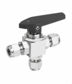 3 Way Panel Mount Ball Valve (OD x OD)